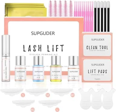 Kit de Levantamiento de Pestañas Mejorado 2025, Kit de Permanente de Pestañas Rizador Semipermanente Kit Lifting de Pestañas Profesional Adecuado Para Salón