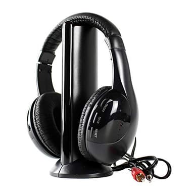 Cenlin Head Radio Auriculares Inalámbricos con Base Transmisora 5 en 1 TV Auriculares Inalámbricos Mh2001 para Computadora TV