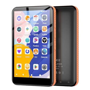 Reproductor MP3 de 160GB con Bluetooth y WiFi, Android 13 MP3 MP4 Player con Pantalla táctil de 4 Pulgadas y Altavoz, 4GB de RAM y 32GB de ROM, Spotify Music Player con Audible (160GB)