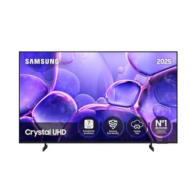 Samsung TV 50 Pulgadas Crystal UHD U8075F 4K Smart TV, Colores increíbles con Crystal Processor 4K, Escucha Todos los Altavoces con Q-Symphony, Datos protegidos Knox Security y Gaming Hub