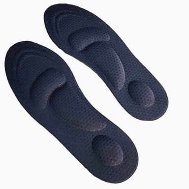 Plantillas fascitis plantar mujer con almohadillas en relieves para talón, zona plantar y metatarso para todo tipo de zapatos (Negro) Plantillas para hombres y mujeres