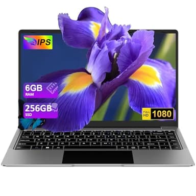bvate Ordenador Portátil Win11 14" 256GB SSD Soporte 1TB SSD Expansión portatil 2.4G+5G WiFi BT4.2 Mini Puerto Multimedi 1920x1080 FHD con Ratón Inalámbrico y Teclado Español Membrana - Gris-A