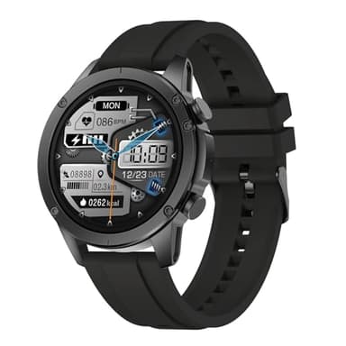 Reloj Inteligente Hombre, 1.85" AMOLED Smartwatch con Llamadas Bluetooth, 120 Modos Deportivos Smart Watch con SpO2/Pulsómetro/Monitor de Sueño/Podómetro, Impermeable IP68 Smart Watch Para Android iOS
