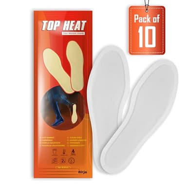 Top Heat - Calentadores de pies - 10 pares - 8 horas de pie caliente - Activado por aire - Calor instantáneo - Calor 100% natural - Mediano (39-41)
