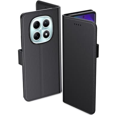 Aiziki Funda para Xiaomi Redmi Note 15 5G, Funda Protectora De Cuero De PU De Primera Calidad [Bolsa De Billetera] [Cierre Magnético] - Negro
