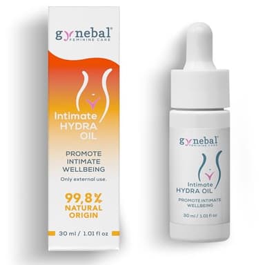 30 ml GYNEBAL Intimate HYDRA Oil - Aceite Intimo Natural que Regenera e Hidrata la Zona Vaginal Externa - 5 Aceites Naturales y Vitamina E - Sequedad initma y Menopausia