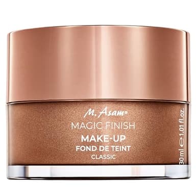 M. Asam Magic Finish Make Up Mousse (30ml), prebase, maquillaje, polvos y corrector 4 en 1, base de maquillaje natural y ligera para todo tipo de pieles, maquillaje vegano