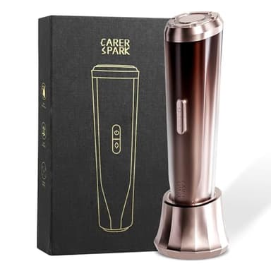 CARER SPARK Dispositivo de Radiofrecuencia Facial 3MHz, Masajeador Facial Antiedad con Ultrasonido EMS Fototerapia Reducción de Arrugas y Líneas Finas Cuidado Facial Eléctrico Multifuncional