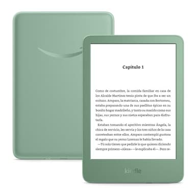 Amazon Kindle (16 GB), el Kindle más ligero y compacto, con pantalla sin reflejos, pasos de página más fluidos, luz frontal ajustable y batería de larga duración | Sin publicidad, verde matcha