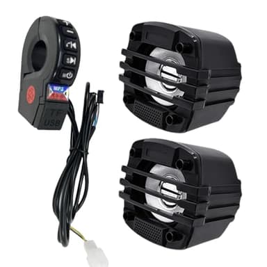 Altavoz Blue-tooth para motocicleta, de audio amplificador de motocicleta, montaje en manubrio, reproductor MP3 de dientes azules, altavoz estéreo de audio, de amplificador de audio