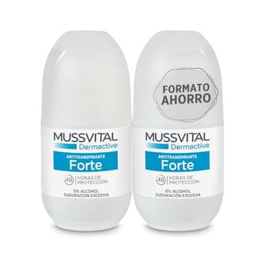 MUSSVITAL Desodorante Dermactive Antitranspirante Forte Pack 2 Uds x75ml. Roll-on