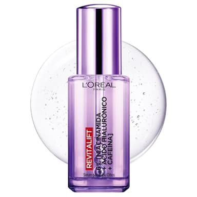 L'Oréal Paris Skinexpert Revitalift Filler Sérum de Ojos con Ácido Hialurónico y Cafeína Roll-On, 20 ml