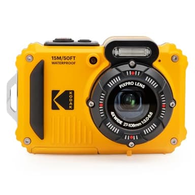 KODAK Pixpro WPZ2 - Cámara de Fotos Digital compacta (16 Mpx, Resistente al Agua y a los Golpes), Color Amarillo y Amarillo