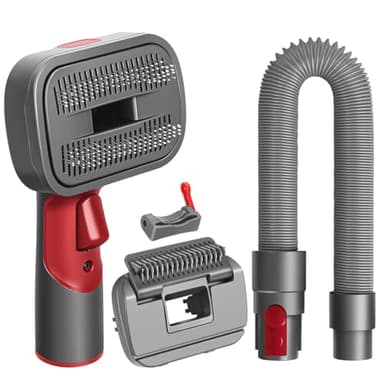 MOPEI 2 en 1 Cepillo Aspirador para Perro Compatible con Dyson Gen5 V15 V12 V11 V8 V7, Ideal para Eliminar Pelos Sueltos, Caspa, Subpelo y Enredos