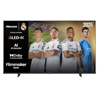 Hisense 50E7Q - QLED Smart TV 50 Pulgadas, Dolby Vision, Dolby Atmos, Modo Juego Plus, 60Hz VRR 120 fps, Modo Deportes, Monvimiento Suave IA, Bluetooth y HDMI 2.1, Control por Voz Alexa