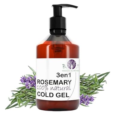 B.O.T Cosmetic & Wellness - Aceite de Romero 3en1 Gel | Alivia Molestias Musculares | Mejora Circulación | Post-Deporte Masaje | Antioxidante | Antiinflamatorio | Para Pieles Sensibles, 250 ml