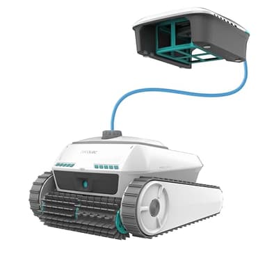 Cecotec Robot Limpiapiscinas para Fondos, Paredes, Línea de Flotación y Superficie Conga Pooldroid 10000 TotalClean AquaSkater. 300m2, Limpieza Ordenada, Autonomía 150mins, Capacidad 4L, App y Mando