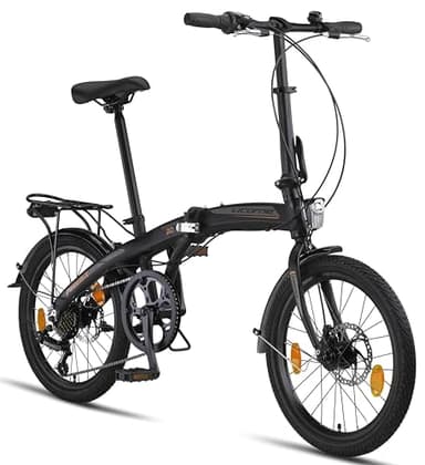 Licorne Bike Phoenix - Bicicleta plegable de 20 pulgadas, aluminio, freno de disco, bicicleta plegable, para hombres y mujeres, cambio de 7 marchas, cuadro plegable, marco de aluminio para carretera