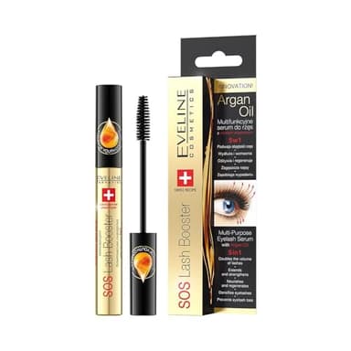 Eveline Cosmetics Sos Lash Booster – Sérum De Pestañas 5 en 1, Negro, 10 Mililitro