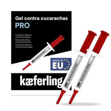 Novokill Roach Gel PRO 2x10g – Gel mata Cucarachas con Jeringuilla – Anticucarachas para eliminar Plaga – Acción Prolongada hasta 4 Semanas