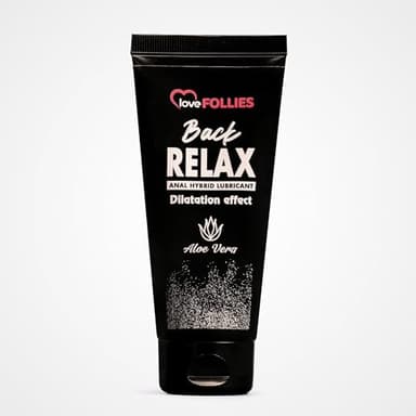 lovefollies back relax lubricante anal para dilatación, lubricante analex anestesia a base agua y silicon, lubrificante sexuales 100 ml