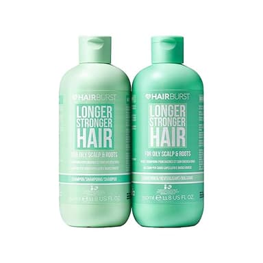HAIR BURST Champú y Acondicionador para Cabello Graso — Limpieza Profunda, Aroma Tropical - Estimula Crecimiento, Reduce Pérdida - Sin SLS, Siliconas, Parabenos