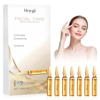 Ampollas Flash Efecto Lifting Inmediato, Acido Hialuronico Serum Facial, Sérum en Ampollas con Nicotinamida Centella, Ampollas de ácido hialurónico, Hidratación, Flash, para todos los tipos de piel