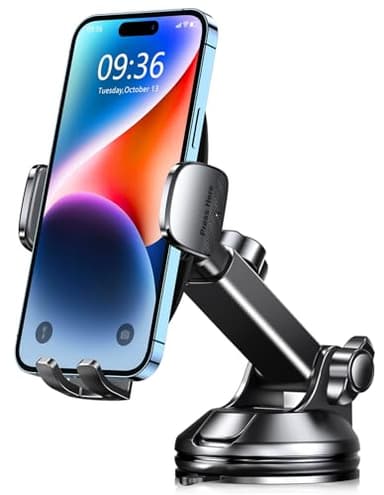 HVCRJY Lo Mejor de 2025 Soporte Móvil Coche para Mercedes Benz Vito (W447) Compact (W447) 2014-2024 2025, Ultra Potente Ventosa 360° Rotación Liberación de Un Botón Salpicadero Parabrisas