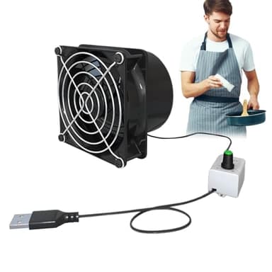 Genérico Extractor De Aire,Purificador De Humos - Mini Extractor Portátil Con Booster, Ventilador USB Para Baño, Ventana Y Hogar