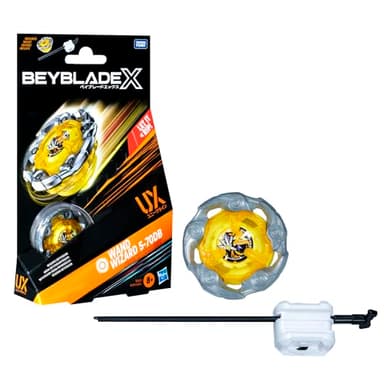 Beyblade X, Kit Inicial Wand Wizard 5-70DB UX con Top y Lanzador