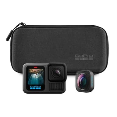 GoPro HERO13 Black Ultra Wide Edition: cámara de acción Impermeable con Video 5.3K60, Fotos de 27 MP, Campo de visión (FOV) Mejorado de 177 Grados y compatibilidad con Lentes de la Serie HB
