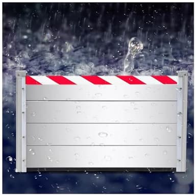 QiuShuiDr Barrera contra Inundaciones para Puerta De Garaje Barrera Anti Inundaciones Barrera contra Inundaciones Garaje Aluminio Barrera contra Inundaciones Compuerta Temporal(50 * 40cm)