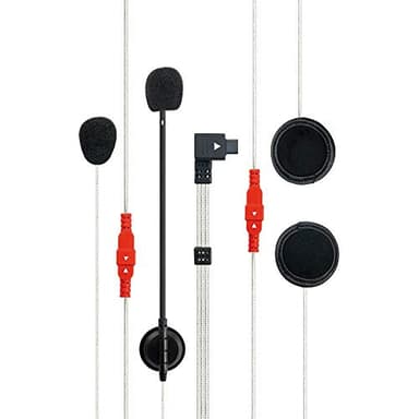 Midland BTX Series Kit de Intercomunicación para Motocicletas, 2 Auriculares con Altavoz y 2 Micrófonos, Cable y Brazo para Cascos Jet, Modulares o Integrales