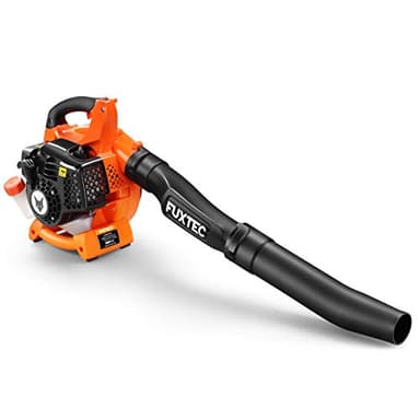 Soplador de Gasolina FUXTEC FX-LB126 2 en 1-255 km/h- Función Opcional de aspiración y trituración de Hojas jardín y senderos de jardín