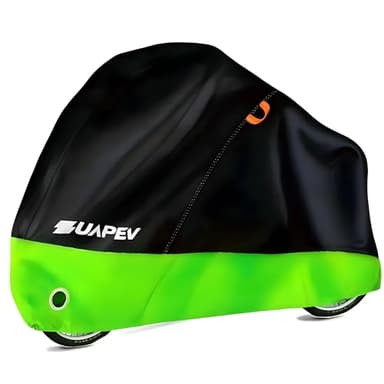 ZUAPEV Funda Bicicleta Exterior Impermeable, Funda para bici Cubre Bicicleta Exterior 210D Poliéster, Capa Bici Lona para Tapar Bici de Montaña/Carretera/Niño/Electrica/MTB/BTT, 195x70x110cm