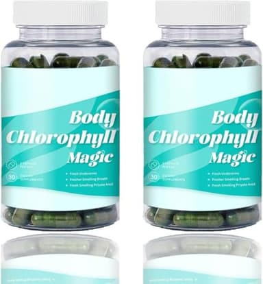 JHDZ Suplemento de desodorización Corporal, Suplementos de Olor Corporal, Control de Olor Interno Natural para Hombres y Mujeres,2PCS