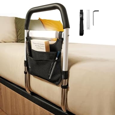 Arcanix Barandilla Cama Adulto Barandilla Cama Adultos Barrera Cama Adultos Asidero Cama Ayuda para Levantarse de la Cama Barreras Seguridad Camas Niños Baranda Cama Adulto Barra Articulada Abatible
