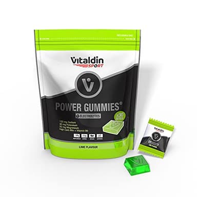 VITALDIN SPORT Power Gummies Electrolytes – Doypack de 30 Bites de gominola – Sabor lima