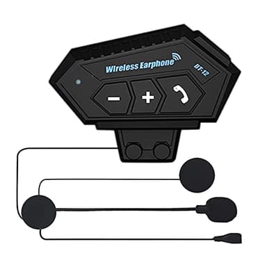 BIGFOX Auriculares Casco de Motocicleta, Auriculares Inalambricos Bluetooth 5.0,Intercomunicador Casco Moto, Intercom Anti-interferencia Auriculares para una Variedad de Montados en Casco