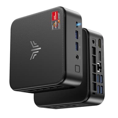 NiPoGi E3B Mini PC, AMD Ryzen 5 7430U(hasta 4.3GHz, 8C/16T), 32GB RAM 1024GB(1TB) NVMe SSD Mini Ordenador de Sobremesa para Oficina,Cine en casa,Empresas【DP+HDMI+Type-C/WiFi 6/BT 5.2】