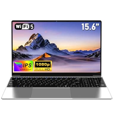 NAIKLULU 15.6 Pulgadas Ordenador Pc Portatil Computadora Processor 4425Y, RAM 8GB SSD 256GB 2026 Laptop, 5000Mah/1920x1080P/Webcam/Ranura para Tarjeta TF