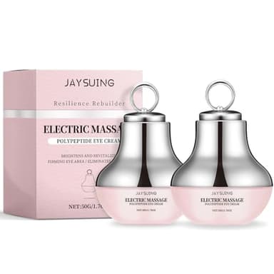 2 pack de crema de ojos para masaje eléctrico, masajeador de ojos, masajeador facial y antiarrugas, antienvejecimiento, masaje facial, uso diario para piel madura tirada