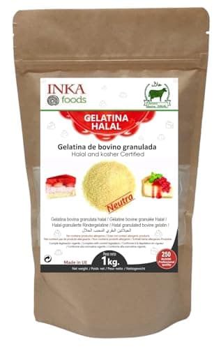 Gelatina granulado HALAL, 250 bloom, sabor neutro - 1kg