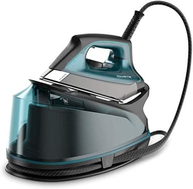 Rowenta Compact Steam Pro - Centro de planchado, 6.3 bares de presión, golpe de vapor de 325 g/minuto, suela antiarañazos deslizante, sistema eco (Reacondicionado)