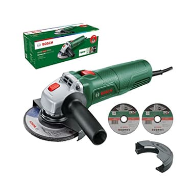 Bosch Amoladora Pequeña UniversalGrind 750-125, 750 W, con 2 Discos de Corte Recto y 1 Disco de Amolado, para Amolar, Cortar, Cepillar y Lijar, en Embalaje de Cartón, Edición para Amazon