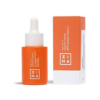3INA MAKEUP - The Vit C Orange Serum - Transparente - 15 % de Vitamina C estabilizada - Serum Vitamina C facial efecto antioxidante - Ilumina y reduce la hiperpigmentación - - Vegan - Cruelty Free