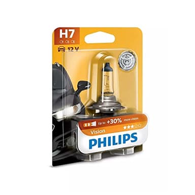 Philips 12972PRB1 Vision +30% - Bombilla H7 (1 unidad, 30% más de potencia)
