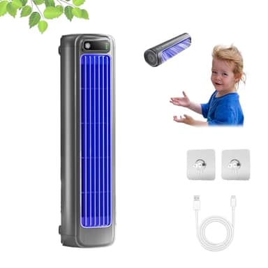 Funfany ace enfriador, solymall ace enfriador, migilife ace enfriador, aire acondicionado portatil, enfriador de aire, ventilador aire frio USB, 3 velocidades, refrigeración en verano (Gris)