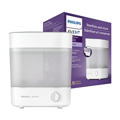 Philips Avent SCF291/00 Esterilizador De Botellas Eléctrico A Vapor Para Hasta 6 Biberones, Tetinas Y Accesorios, Diseño Modular, Color Blanco
