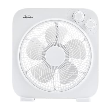 JATA JVVS3116 - Ventilador de Suelo 45 W con Temporizador. 3 Velocidades de Ventilación. 5 Aspas. 35 cm Diámetro. Rejilla Rotatoria. 1147,5 m3/h. Bajo Consumo